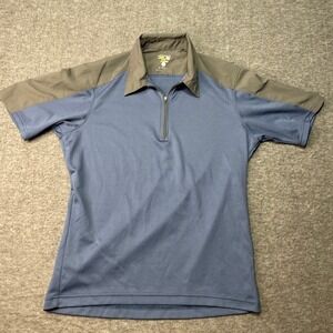 Mountain Hardwear Shirt Mens Wicked Tech Medium Polo Blue Casual Outdoor Hiking